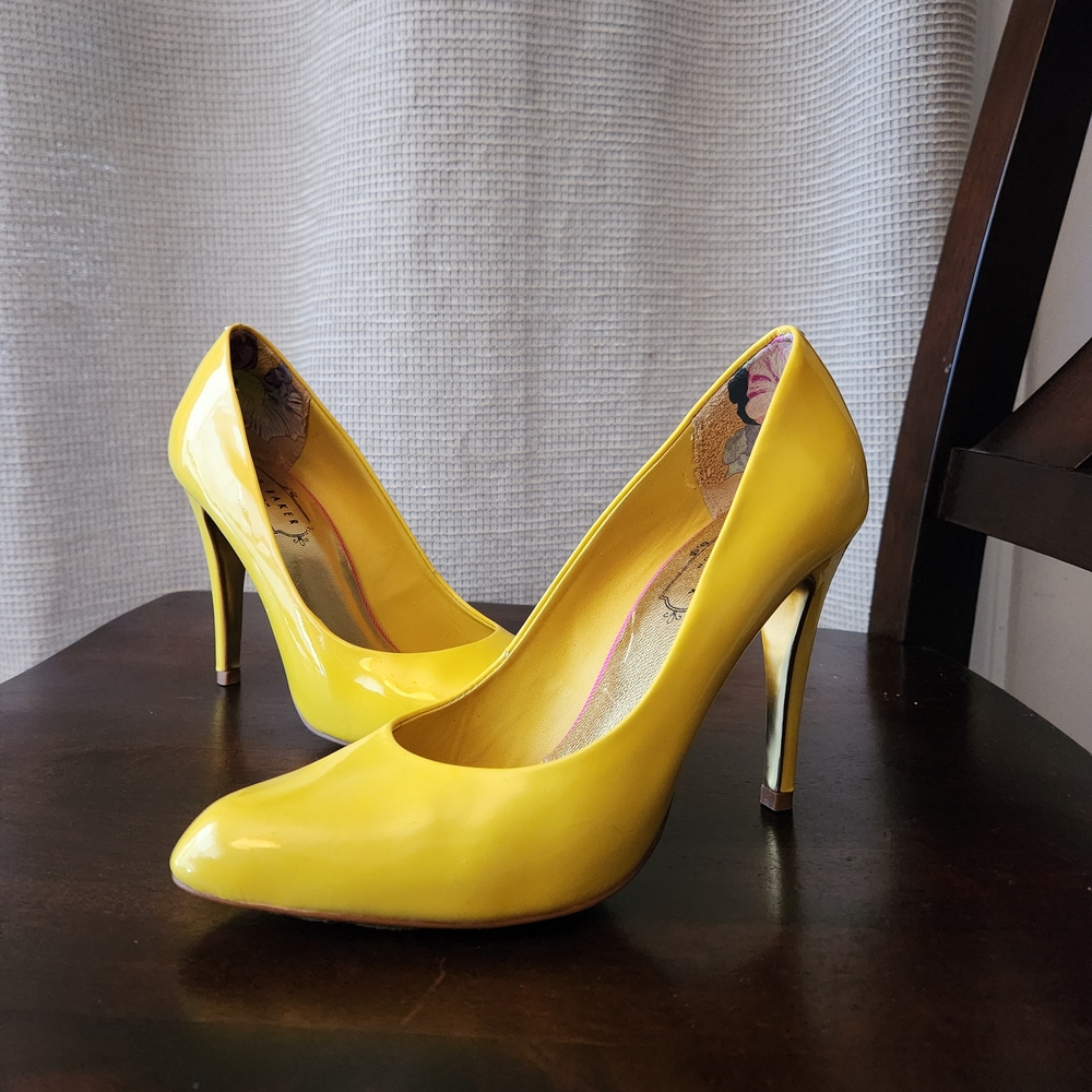 Ted Baker London Bright Yellow Heels